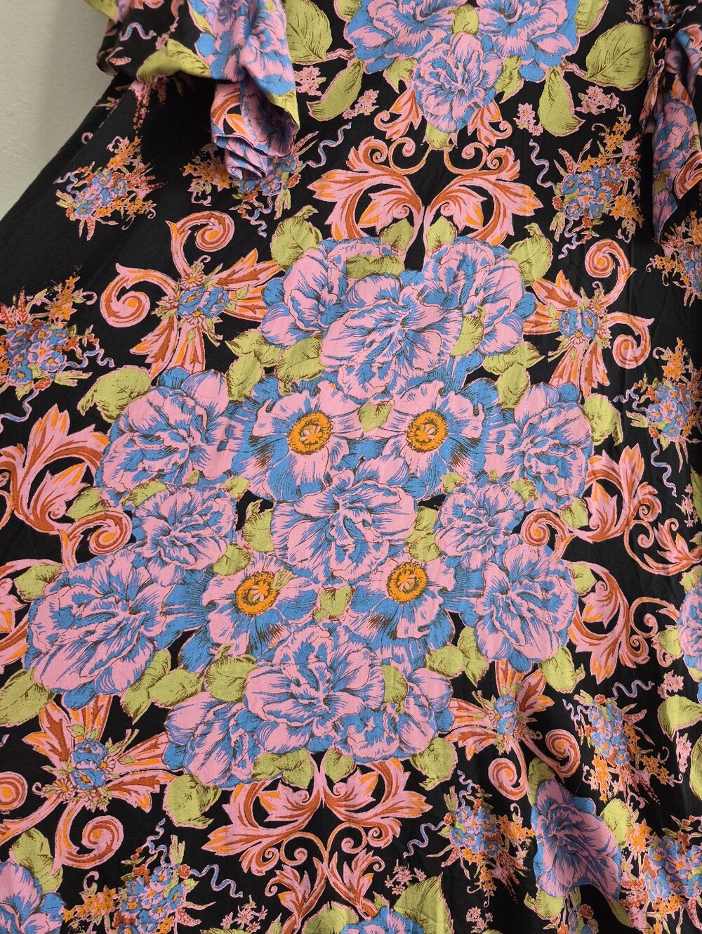 Free People Yara Mini Dress Twilight Combo Floral Size Medium - Picture 5 of 9